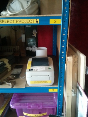 The Large Project Storage label printer