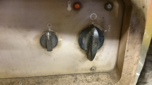 Power and water pump switches