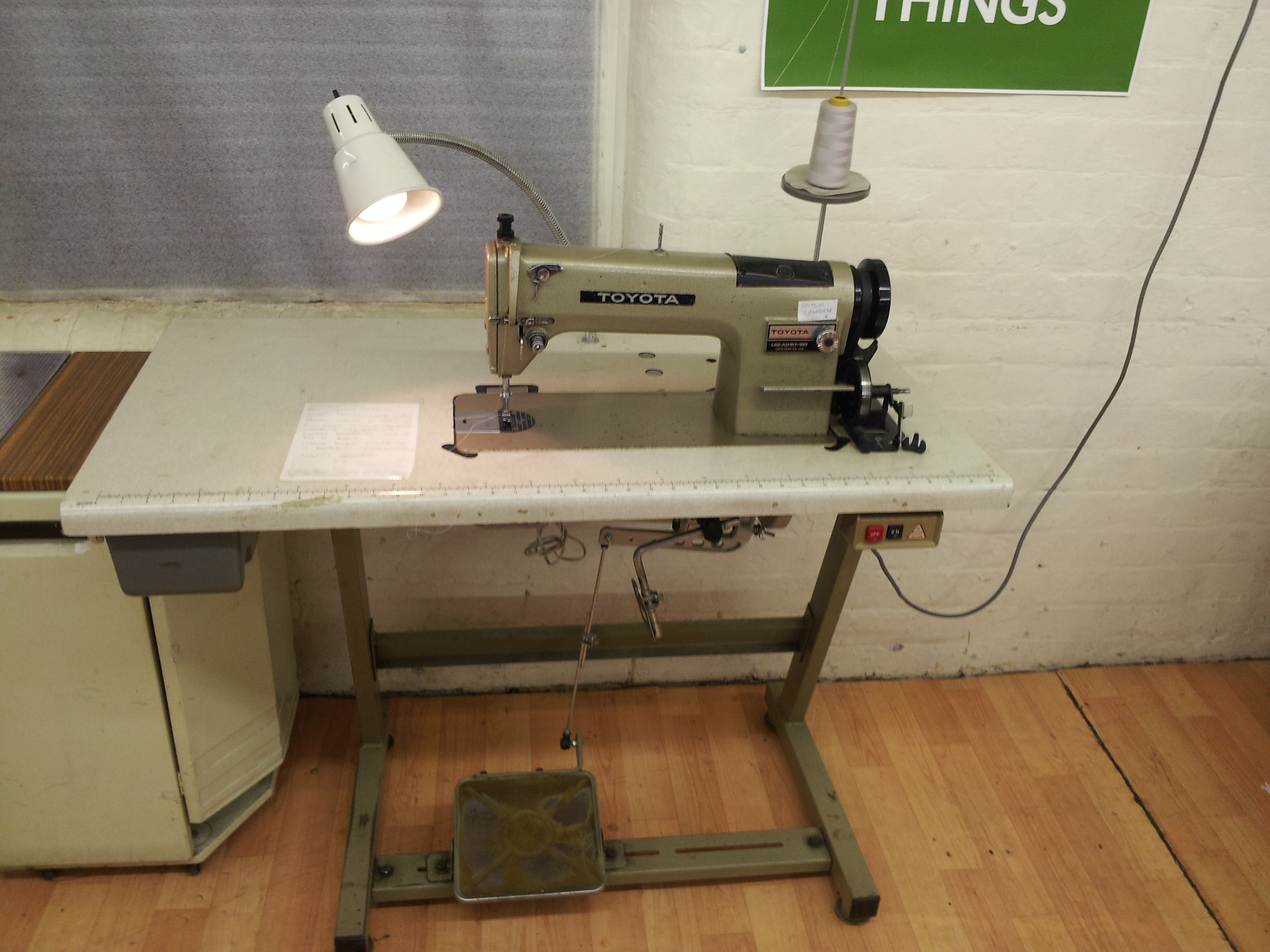 Toyota Sewing Machine in the Studio