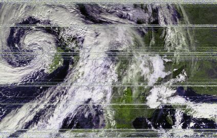 NOAA HRPT image