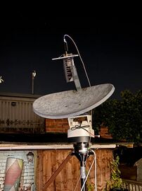 Satellite dish rotator